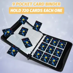 Card Binder for MTG Cards, Premium 9 Pocket Card Binder for Trading Cards, 72... - Image 3
