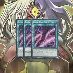 OP17-EN012 x3 Basal Rose Shoot Super Rare Excellent Condition Yugioh - Image 1