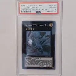 Yu-Gi-Oh! Number C39: Utopia Ray ORCS-EN040 Ghost Rare 1st Edition PSA 8 - Image 1