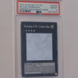 Yu-Gi-Oh! Number C39: Utopia Ray ORCS-EN040 Ghost Rare 1st Edition PSA 8 - Image 2