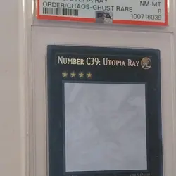 Yu-Gi-Oh! Number C39: Utopia Ray ORCS-EN040 Ghost Rare 1st Edition PSA 8 - Image 3
