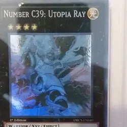 Yu-Gi-Oh! Number C39: Utopia Ray ORCS-EN040 Ghost Rare 1st Edition PSA 8 - Image 4