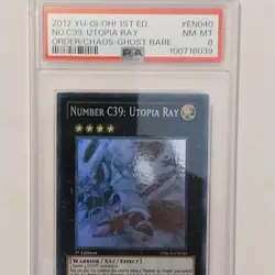 Yu-Gi-Oh! Number C39: Utopia Ray ORCS-EN040 Ghost Rare 1st Edition PSA 8 - Image 5