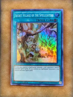 Yugioh Secret Village of the Spellcasters INCH-EN043 Super Rare 1st Ed LP - Image 1