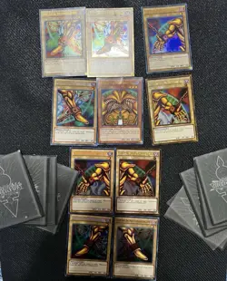 Yu-Gi-Oh Exodia the Fobidden One Complete Set YGLD-ENA17/21 And Extra Cards - Image 1