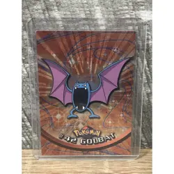 Pokemon GOLBAT #42 Holo Foil Topps Black Label Card 2000 TV Animation - Image 1