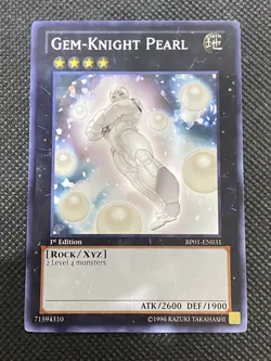 YuGiOh! Gem-Knight Pearl BP01-EN031 Rare 1st Edition Near Mint Battle Pack - Image 1