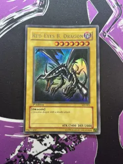 Yugioh Red-Eyes B. Dragon SDJ-001 Ultra Rare 1st Edition LP - Image 1