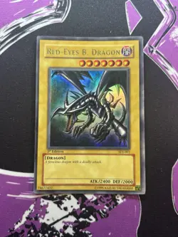 Yugioh Red-Eyes B. Dragon SDJ-001 Ultra Rare 1st Edition LP - Image 3