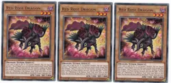 3x Red Rose Dragon - (LED4-EN025 - 1st Ed - Rare) - NM - Yugioh - Image 1