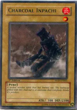 Yugioh! MP Charcoal Inpachi - SOD-EN001 - Rare - 1st Edition Moderately Played, - Image 2
