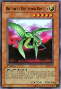 Yugioh! LP Different Dimension Dragon - DCR-015 - Super Rare - Unlimited Edition - Image 1