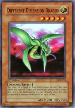 Yugioh! LP Different Dimension Dragon - DCR-015 - Super Rare - Unlimited Edition - Image 2