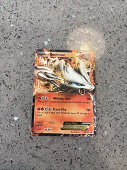 Pokemon Card Reshiram EX BW36 Black Star Promo ULTRA RARE HOLO LP - Image 1