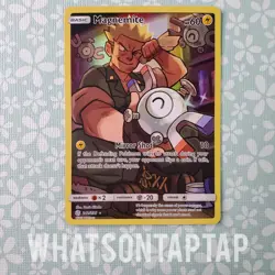 Pokemon Card Magnemite 242/236 Secret Rare Sun Moon Cosmic Eclipse Singles LP - Image 1
