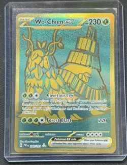 Wo-Chien ex 240/091 Sv: Paldean Fates Holo Hyper Rare Gold Pokemon Card Mint/NM - Image 1