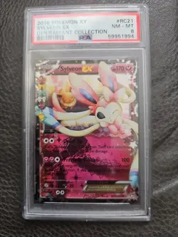 PokÃ©mon Sylveon EX RC21 Holo Card 2016 XY Generations Radiant Collection - Image 1