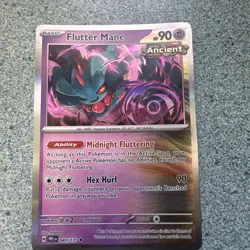 Pokemon Rare Foil Holo Flutter Mane Card 043/131 Prismatic Evolutions - Image 1