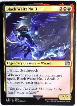 MTG - Black Waltz No. 3 - Final Fantasy - 0214 - EN - NM - Image 1