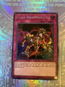 Chain Disappearance LCKC-EN094 1st Edition Secret Rare NM Yugioh - Image 1