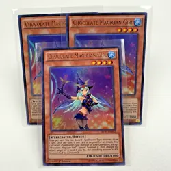 3x Yugioh Chocolate Magician Girl MVP1-EN052 1st Edition Ultra Rare Holo - NM - Image 1
