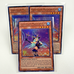 3x Yugioh Chocolate Magician Girl MVP1-EN052 1st Edition Ultra Rare Holo - NM - Image 3