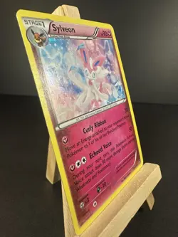 Pokemon Sylveon Holo Rare Card Furious Fists 72/111 Cracked Ice LP - Image 3