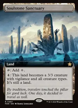 1x Soulstone Sanctuary - Extended Art - Foundations - Near Mint, English - MTG! - Image 1