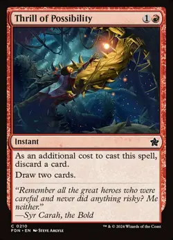 1x Thrill of Possibility - Foil - Foundations - Near Mint, English - MTG! - Image 1