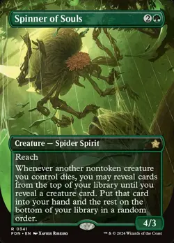 1x Spinner of Souls - Borderless - Foundations - Near Mint, English - MTG! - Image 1