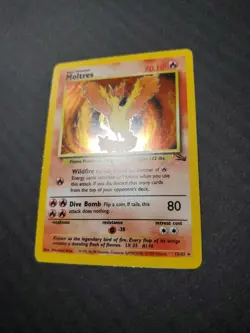 Pokemon TCG Moltres 12/62 Fossil Vintage Holo 1999 WOTC LP/MP - Image 4