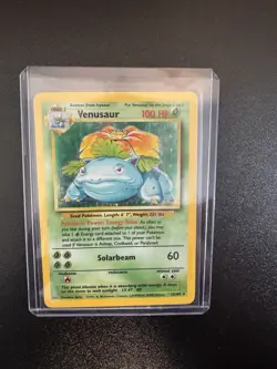 PokÃ©mon Venusaur Base Set Holo Card 15/102 Trading Card Game - Image 1