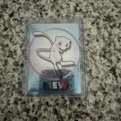 MEW--JAPANESE MEIJI EMBOSSED PROMO FOIL POKEMON CARD - Image 1