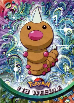 Pokemon #13 Weedle Card 2000 Topps TV Animation Edition Series 1 - Image 1
