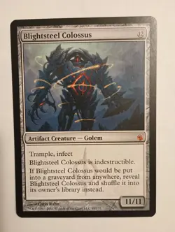 Magic the Gathering MTG Blightsteel Colossus (99) Mirrodin Besieged  - LP - Image 1
