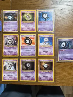 11 Unown Variety Pokemon Card Collection, All Different see description - Image 1