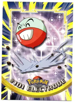 Pokemon #101 Electrode Card Non Holo Blue Logo Topps TV Animation 2000 - Image 1
