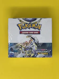 Pokemon TCG Sword & Shield Brilliant Stars Booster Box Factory Sealed-SEE PHOTOS - Image 1
