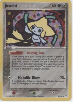 Pokemon tcg Deoxys #9/107 Jirachi Moderately played - Image 1