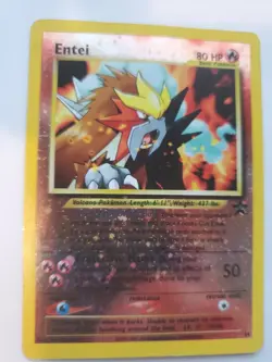 Entei Promo Holo Pokemon Card Base WOTC Played - Image 1