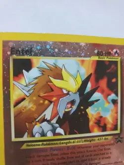 Entei Promo Holo Pokemon Card Base WOTC Played - Image 7