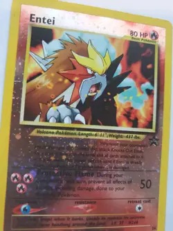 Entei Promo Holo Pokemon Card Base WOTC Played - Image 8