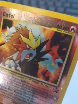 Entei Promo Holo Pokemon Card Base WOTC Played - Image 9