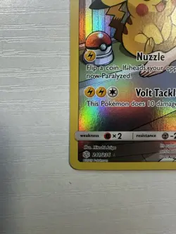 Pokémon TCG Sun & Moon Cosmic Eclipse Pikachu Card 241/236 Secret Rare Holo - Image 5