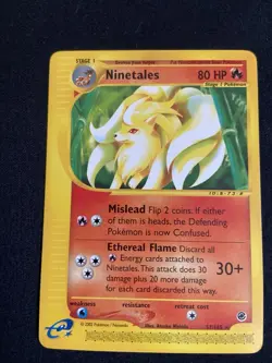 Ninetales Rare 57/165 Pokémon Expedition Card Rare Near Mint NM - Image 1