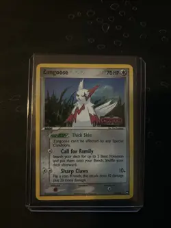 Pokémon TCG Zangoose EX Power Keepers Holo Rare Card 25/108 Stamped LP - Image 1