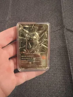 Pokemon Vintage 1999 23K Gold Plated Card Burger King Limited Edition Pikachu - Image 1
