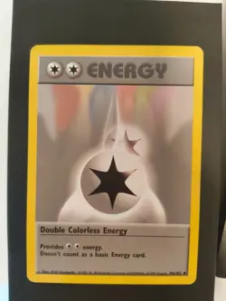 Double Colorless Energy 96/102 Base Set Vintage Pokemon Card Original WOTC 1999 - Image 1