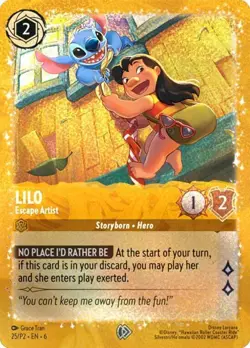 Lilo - Escape Artist 25 Disney Lorcana Promo Cards Holo - Image 1
