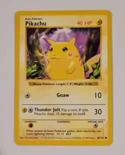 Pokemon TCG Shadowless Base Set Lot - 6 Cards Vintage WOTC - Red Cheeks Pikachu - Image 2